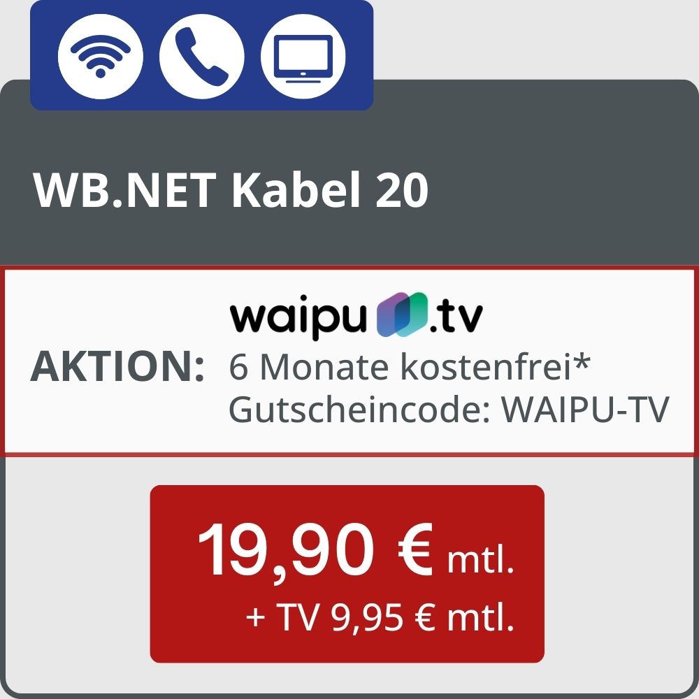 WB.NET Kabel 20 Mbit/s